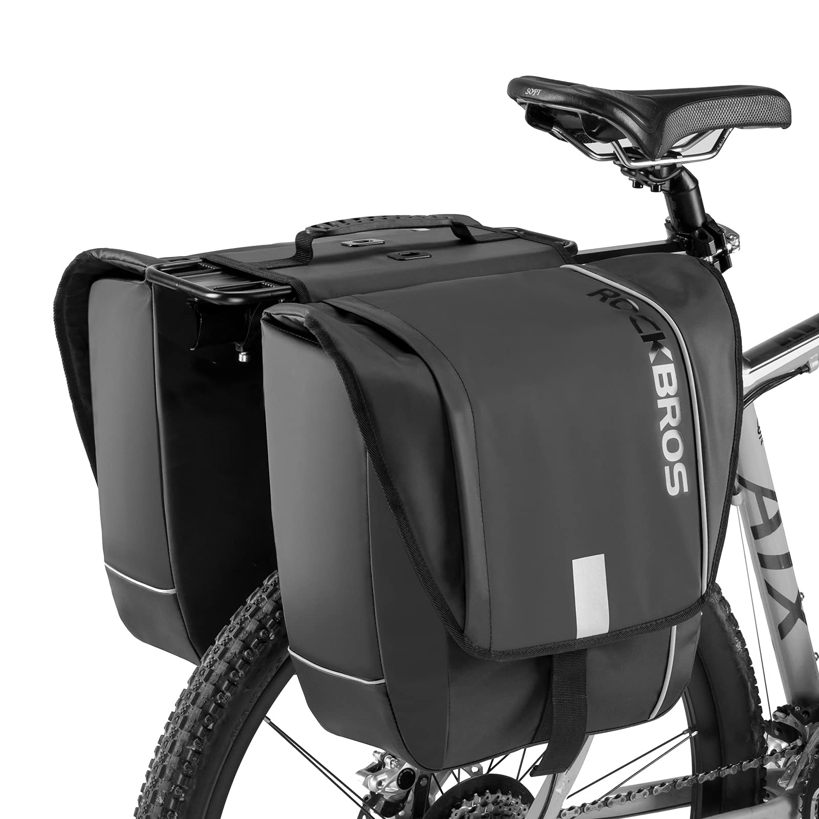 30L Bike Rear Rack Panniers Bags
