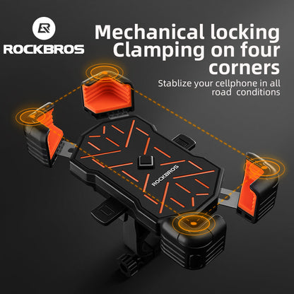 ROCKBROS HW-117 Bike Phone Mount 1s Lock Bike - ROCKBROS