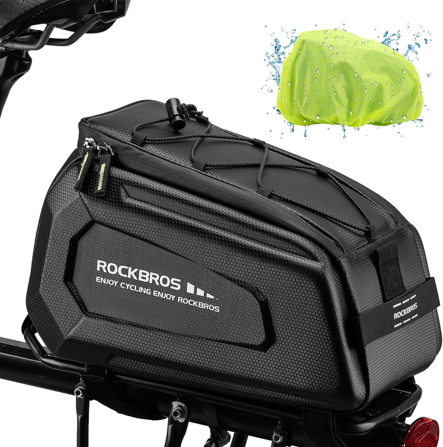 rockbros hard shell bike rack bag
